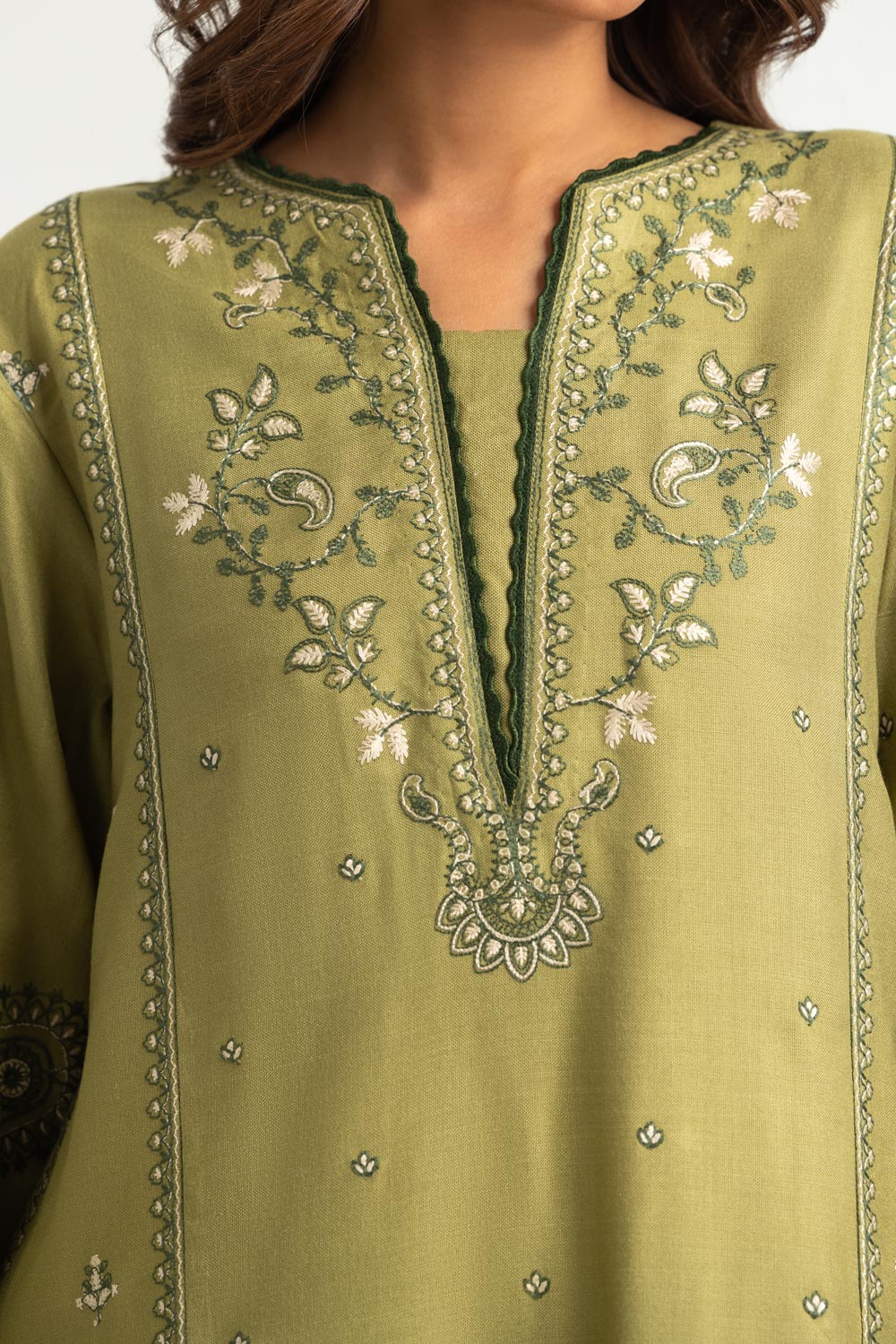 3PC Pashmina Embroidered Suit