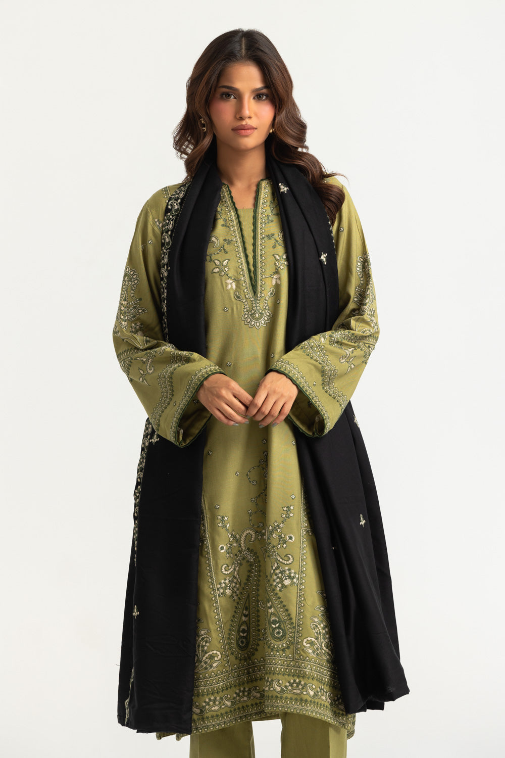 3PC Pashmina Embroidered Suit