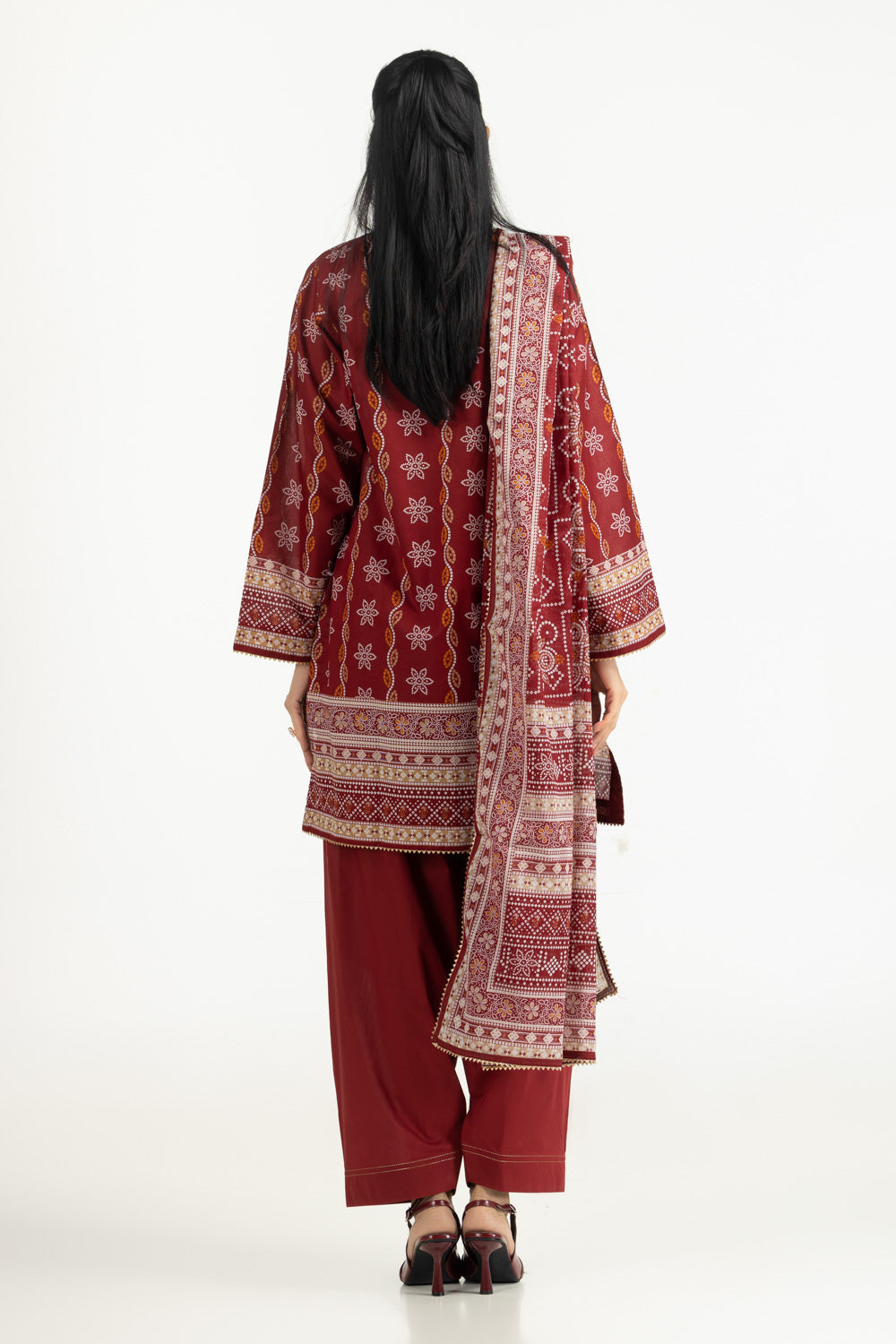 3Pc Printed Lawn Suit