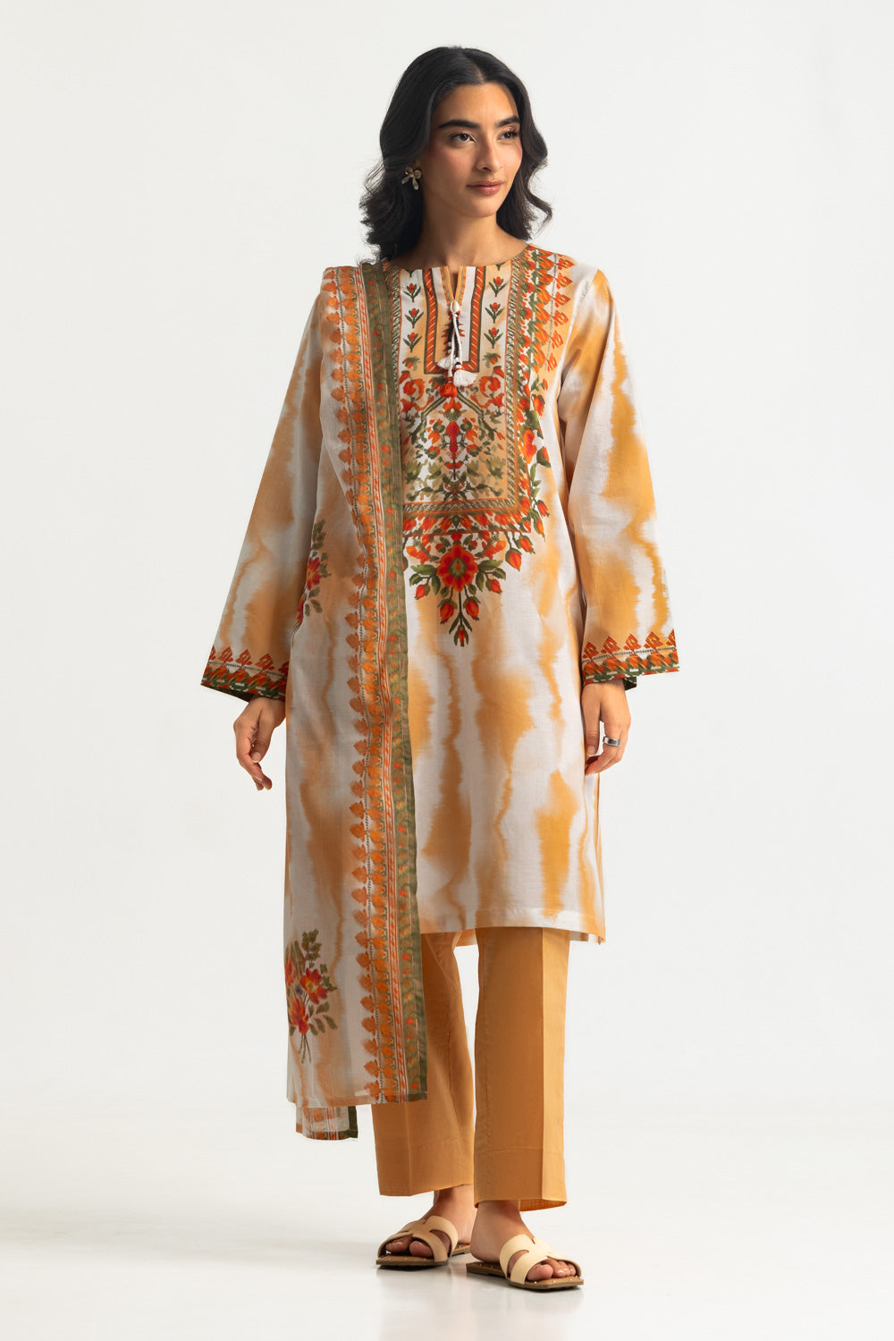 3PC Printed Lawn Suit