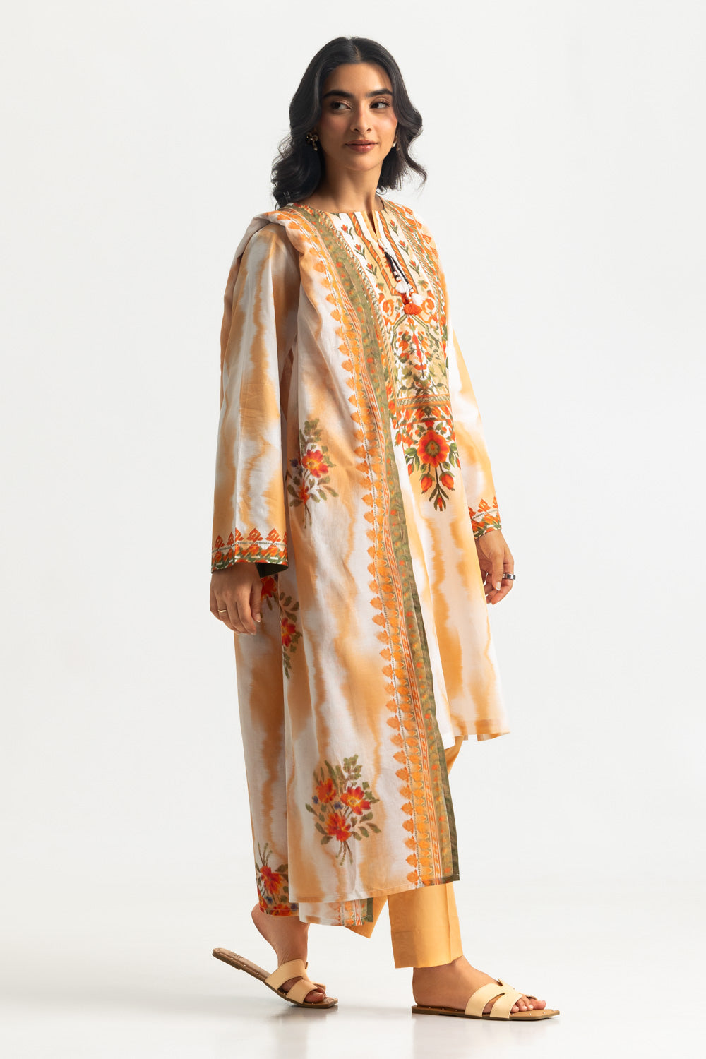 3PC Printed Lawn Suit