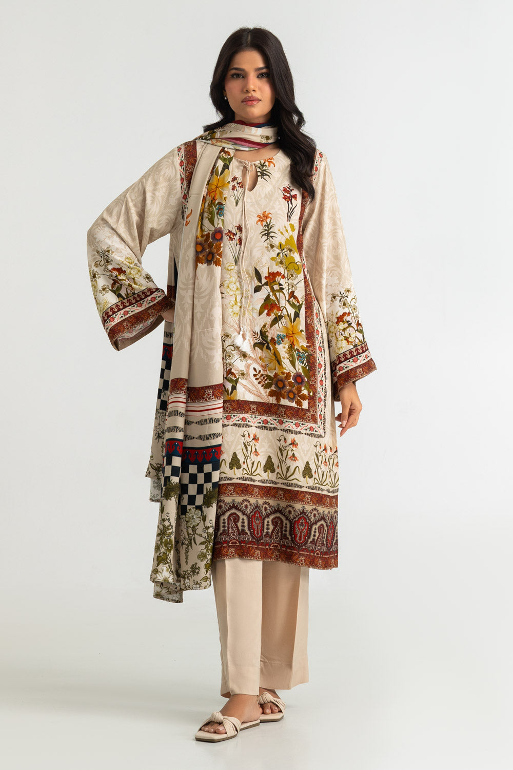 3PC Rayon Printed Suit