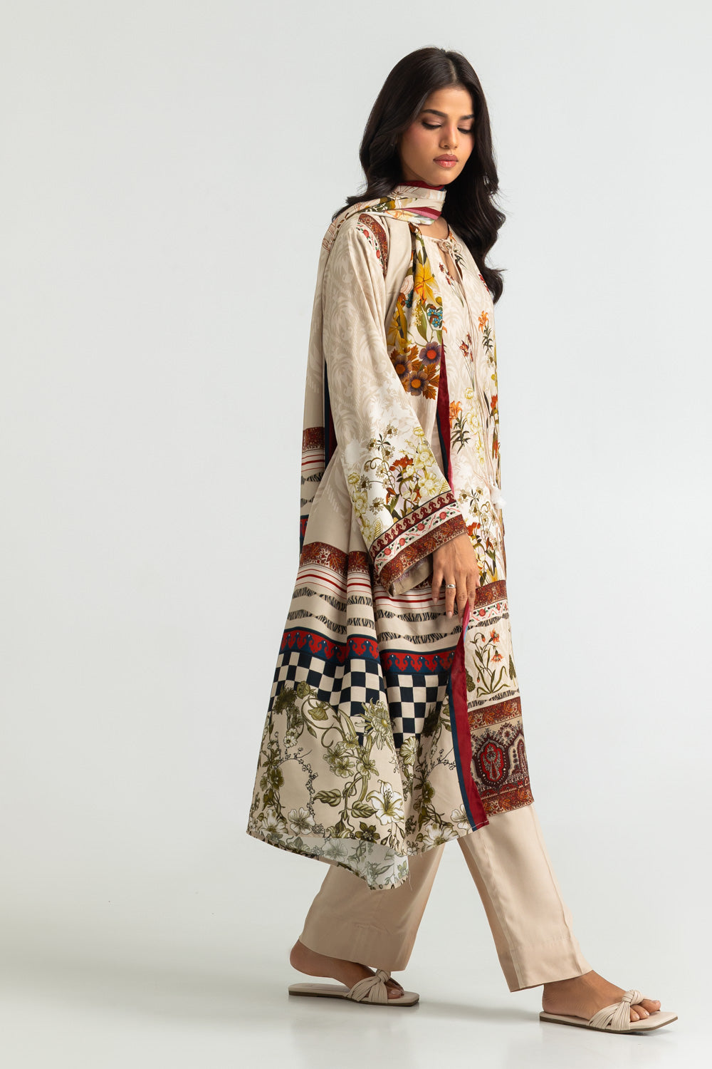 3PC Rayon Printed Suit
