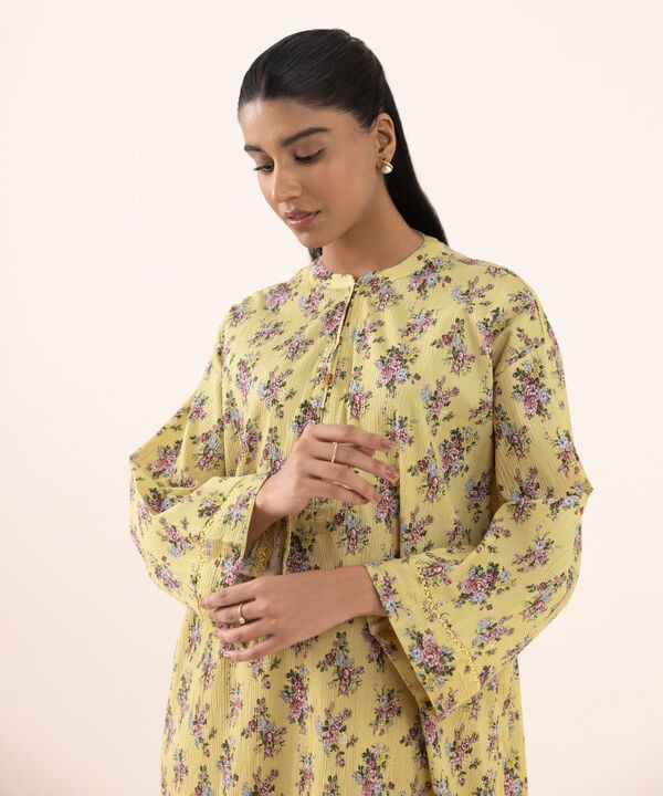 Printed Seersucker Shirt