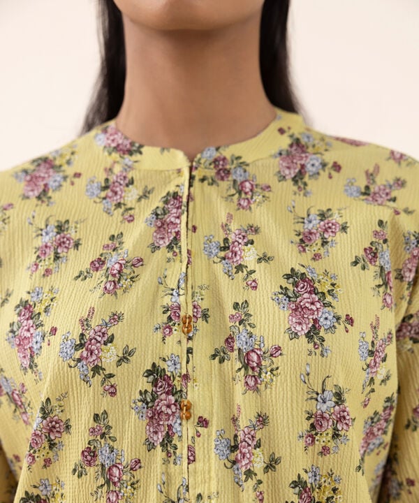 Printed Seersucker Shirt