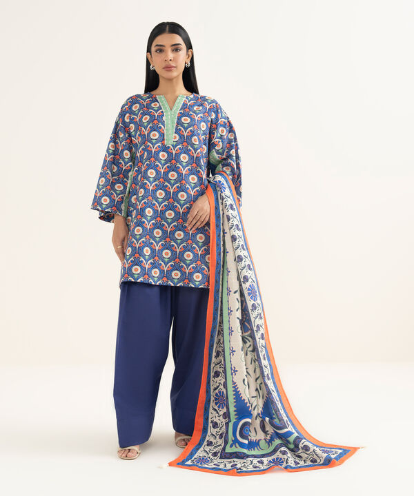 Printed Light Khaddar Dupatta