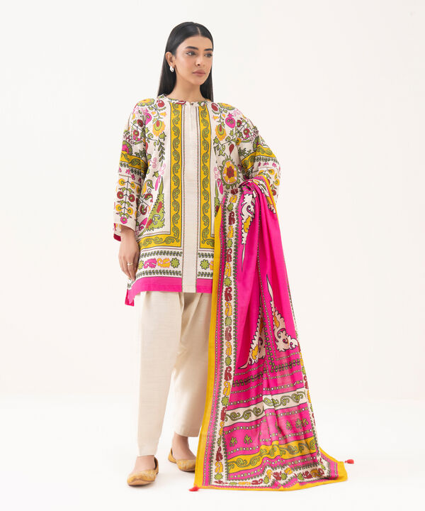 Printed Light Khaddar Dupatta