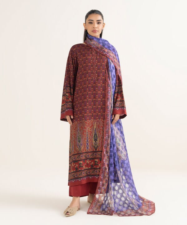Printed Jacquard Dupatta