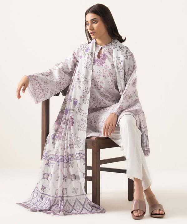 3 Piece - Printed Lawn Suit