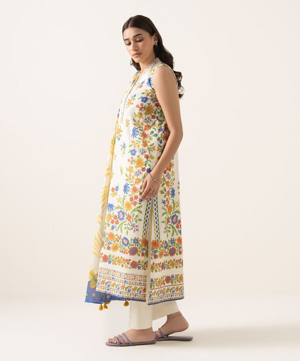 3 Piece - Printed Lawn Suit