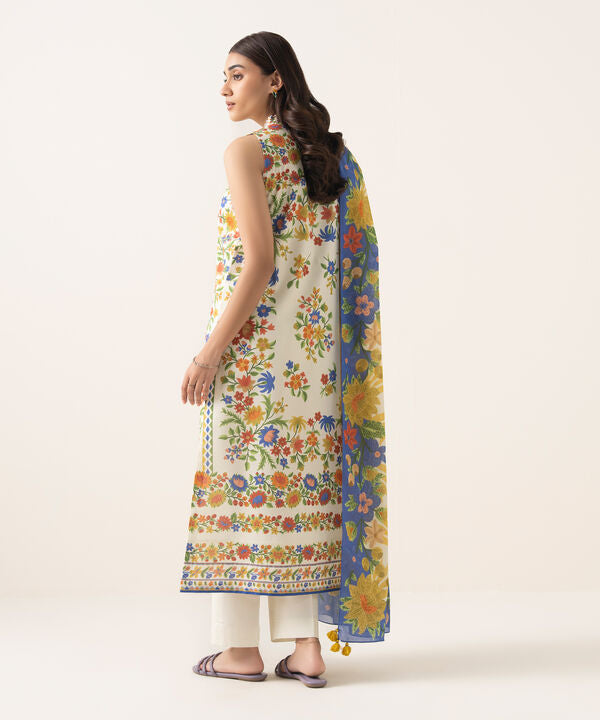 3 Piece - Printed Lawn Suit