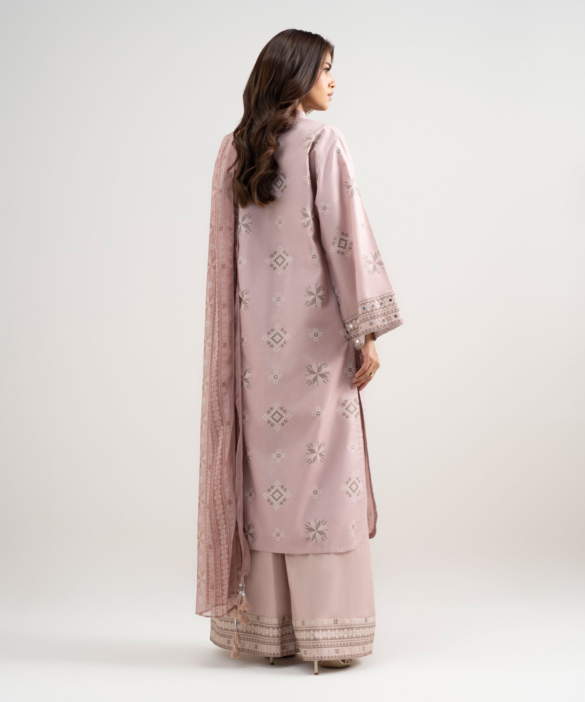3 Piece - Printed Zari Lawn Suit