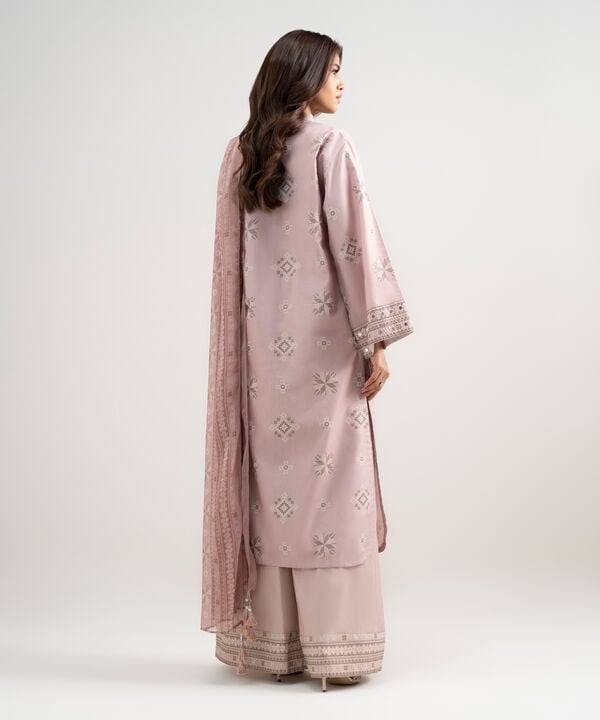 3 Piece - Printed Zari Lawn Suit