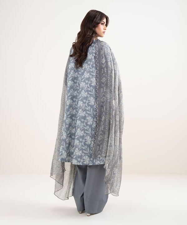 3 Piece - Printed Lawn Suit