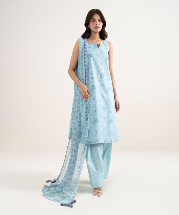 3 Piece - Printed Lawn Suit