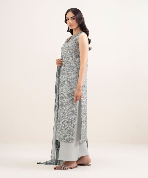 3 Piece - Printed Lawn Suit