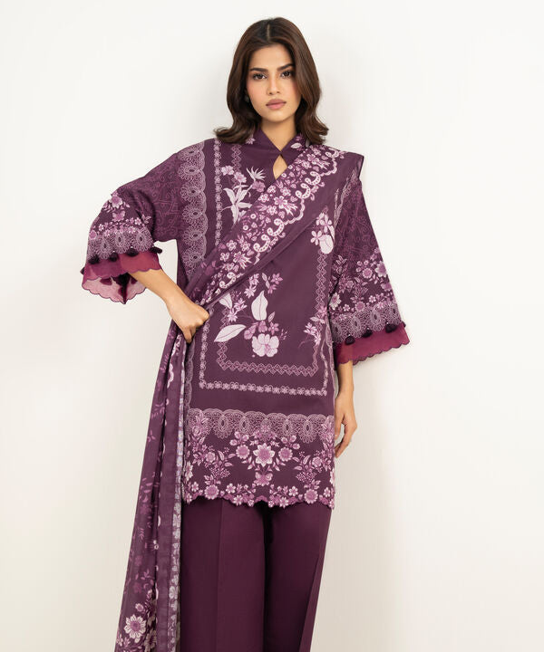 3 Piece - Printed Lawn Suit