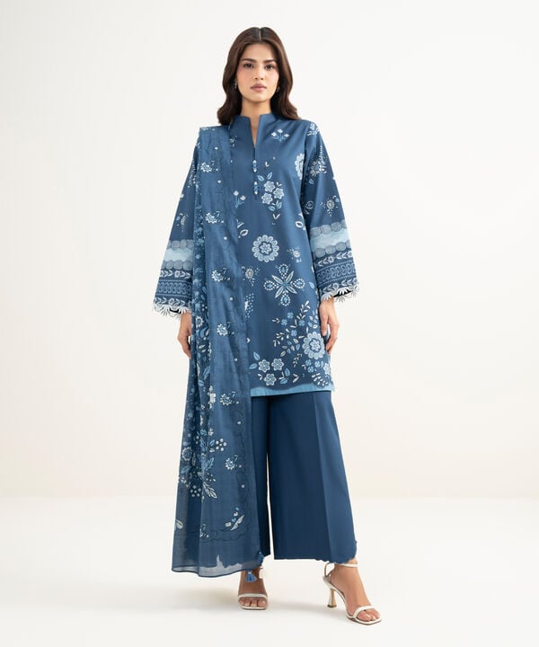 3 Piece - Printed Lawn Suit