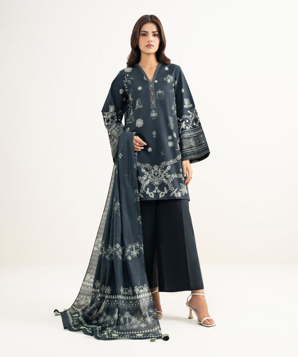 3 Piece - Printed Lawn Suit