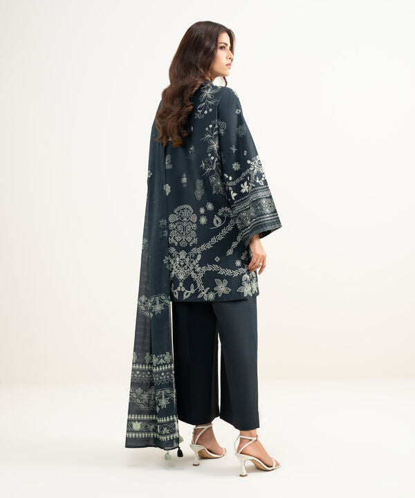 3 Piece - Printed Lawn Suit