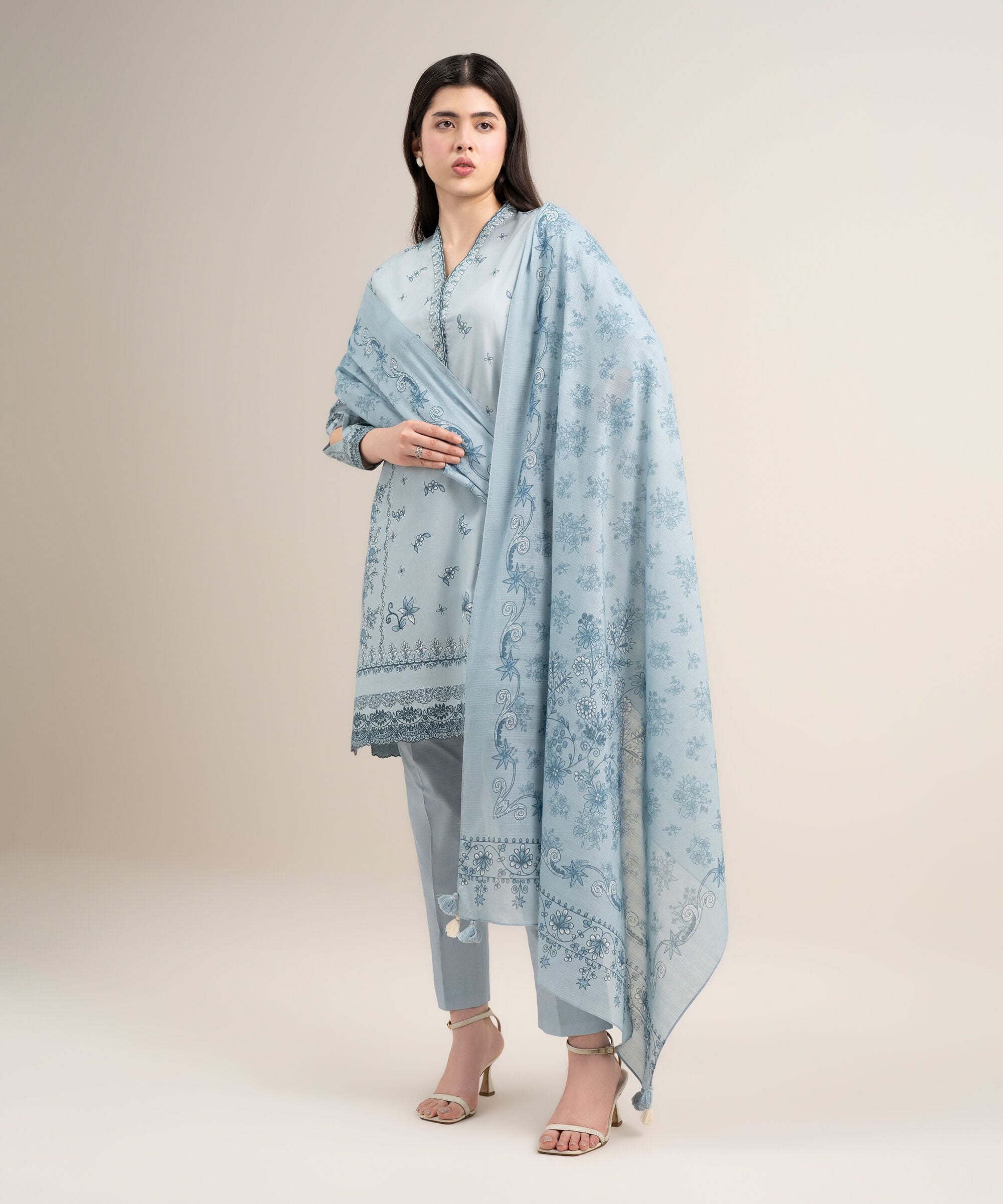 3 Piece - Printed Lawn Suit