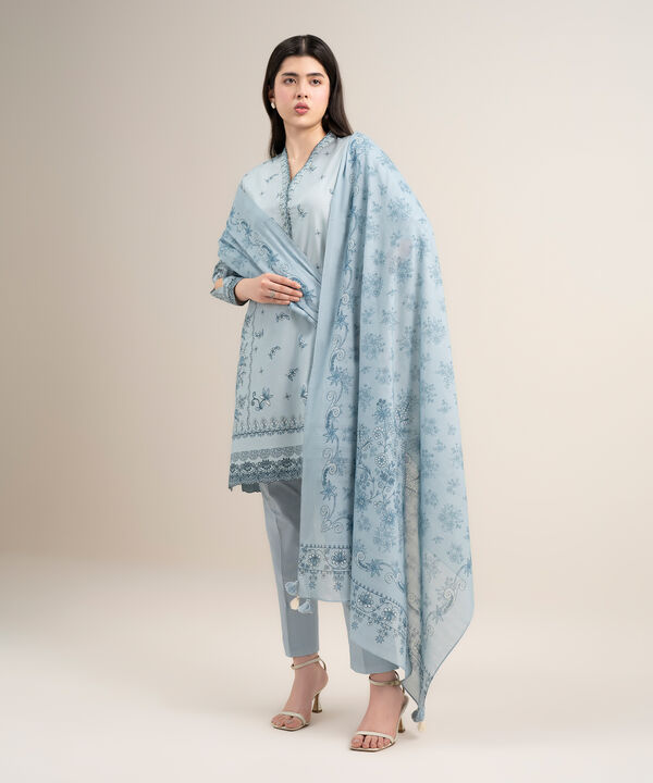 3 Piece - Printed Lawn Suit