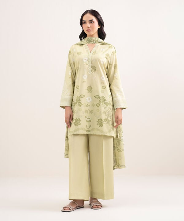 3 Piece - Printed Lawn Suit