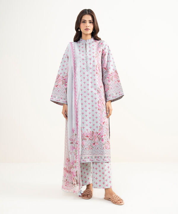 3 Piece - Printed Lawn Suit