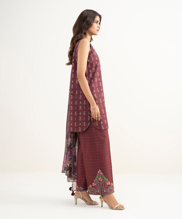 3 Piece - Printed Lawn Suit