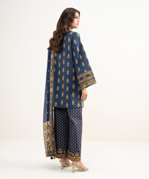 3 Piece - Printed Lawn Suit
