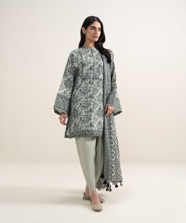 3 Piece - Printed Lawn Suit