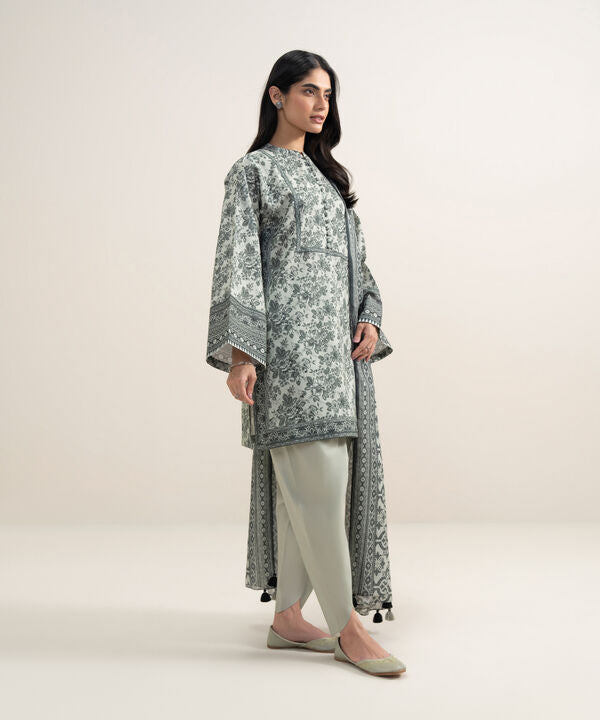 3 Piece - Printed Lawn Suit
