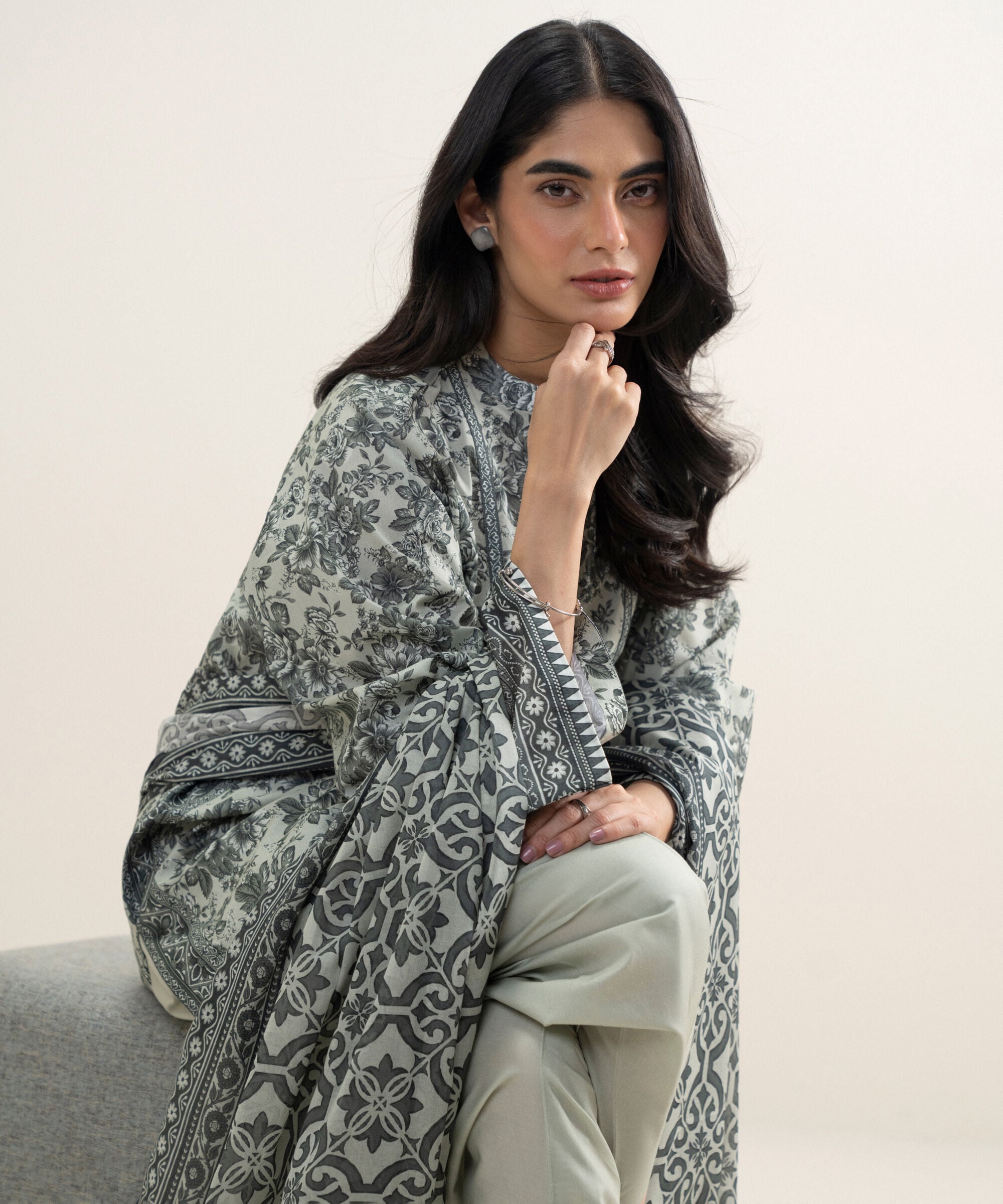 3 Piece - Printed Lawn Suit