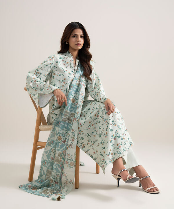 3 Piece - Printed Lawn Suit