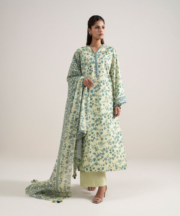 3 Piece - Printed Lawn Suit