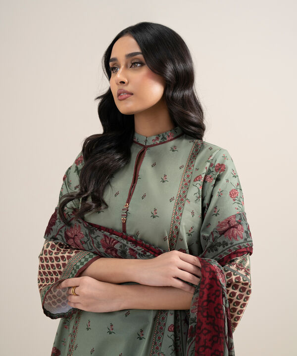 3 Piece - Printed Lawn Suit
