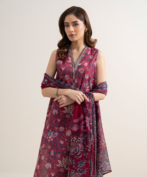 3 Piece - Printed Lawn Suit