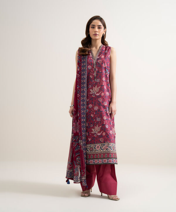 3 Piece - Printed Lawn Suit