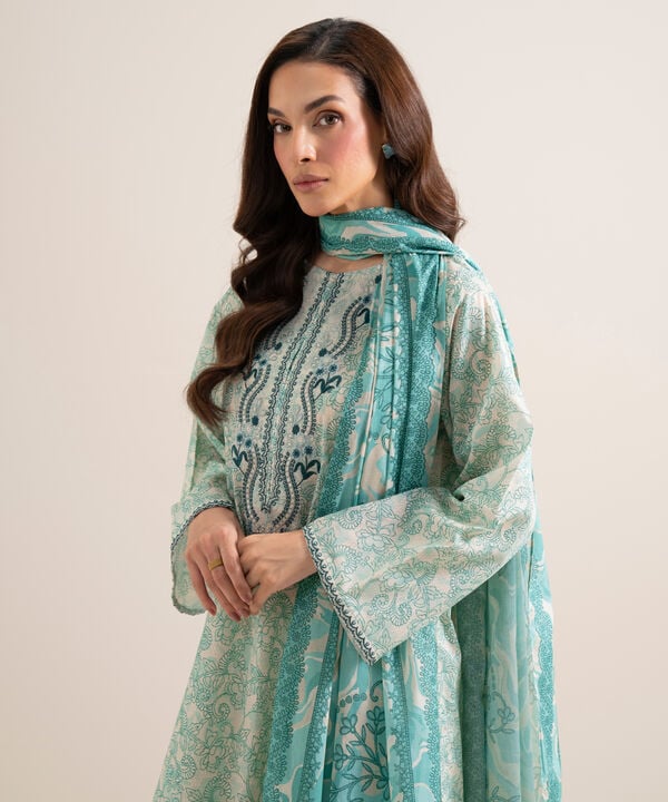 3 Piece - Embroidered Lawn Suit