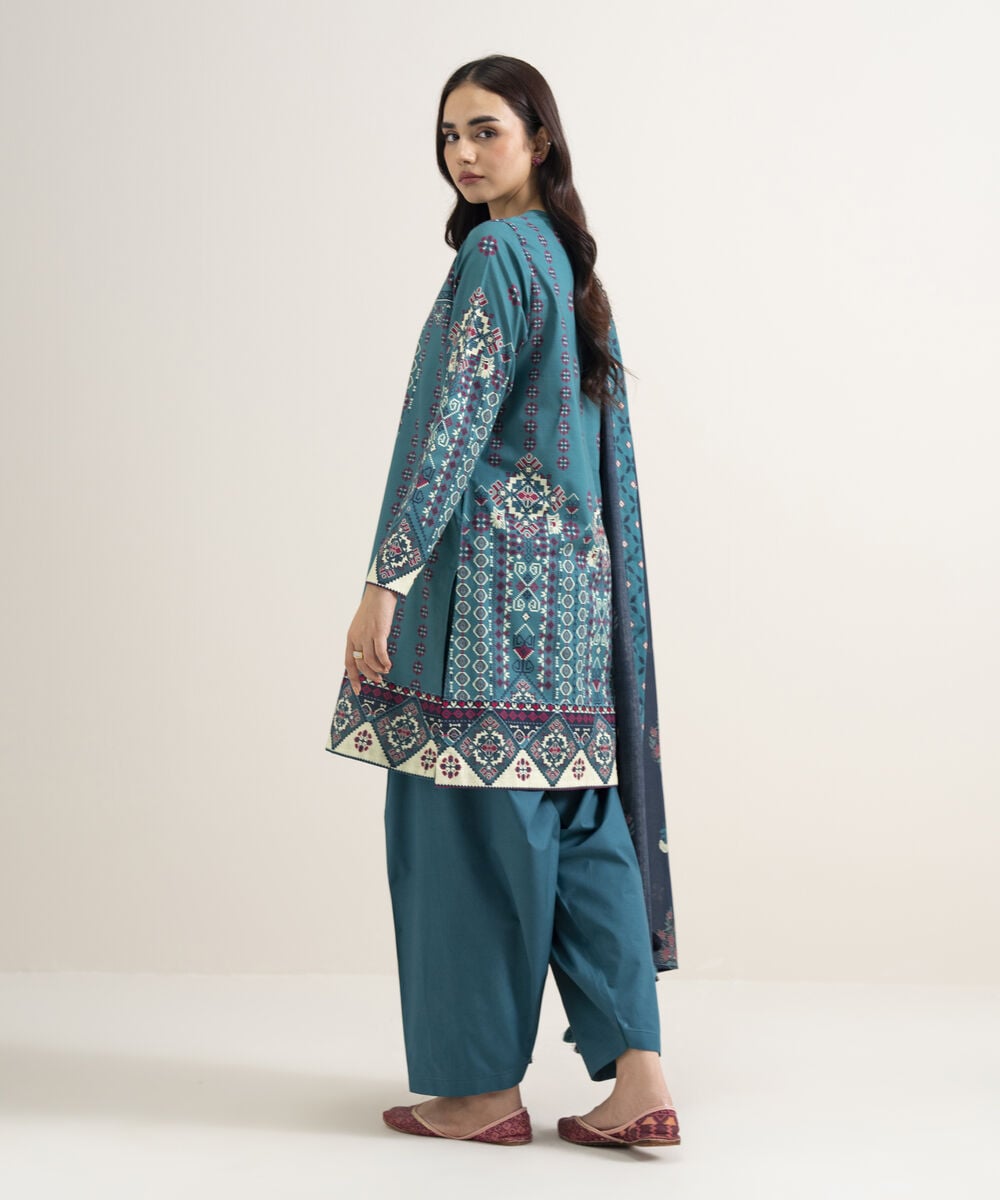 3 Piece - Printed Lawn Suit 3PDYS26V7102