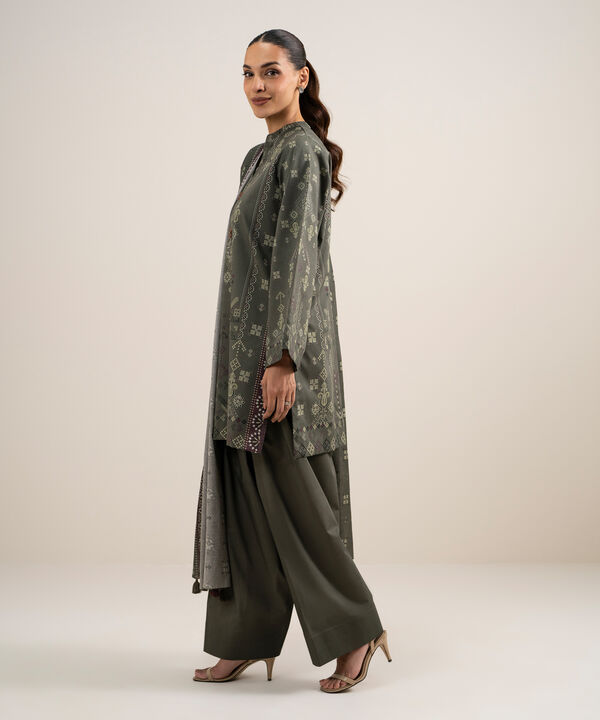 3 Piece - Printed Lawn Suit