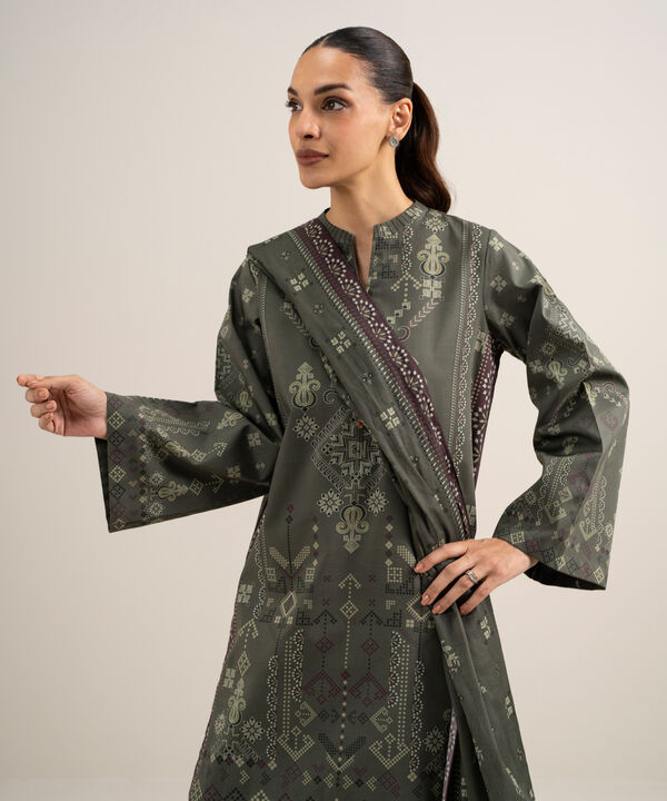 3 Piece - Printed Lawn Suit