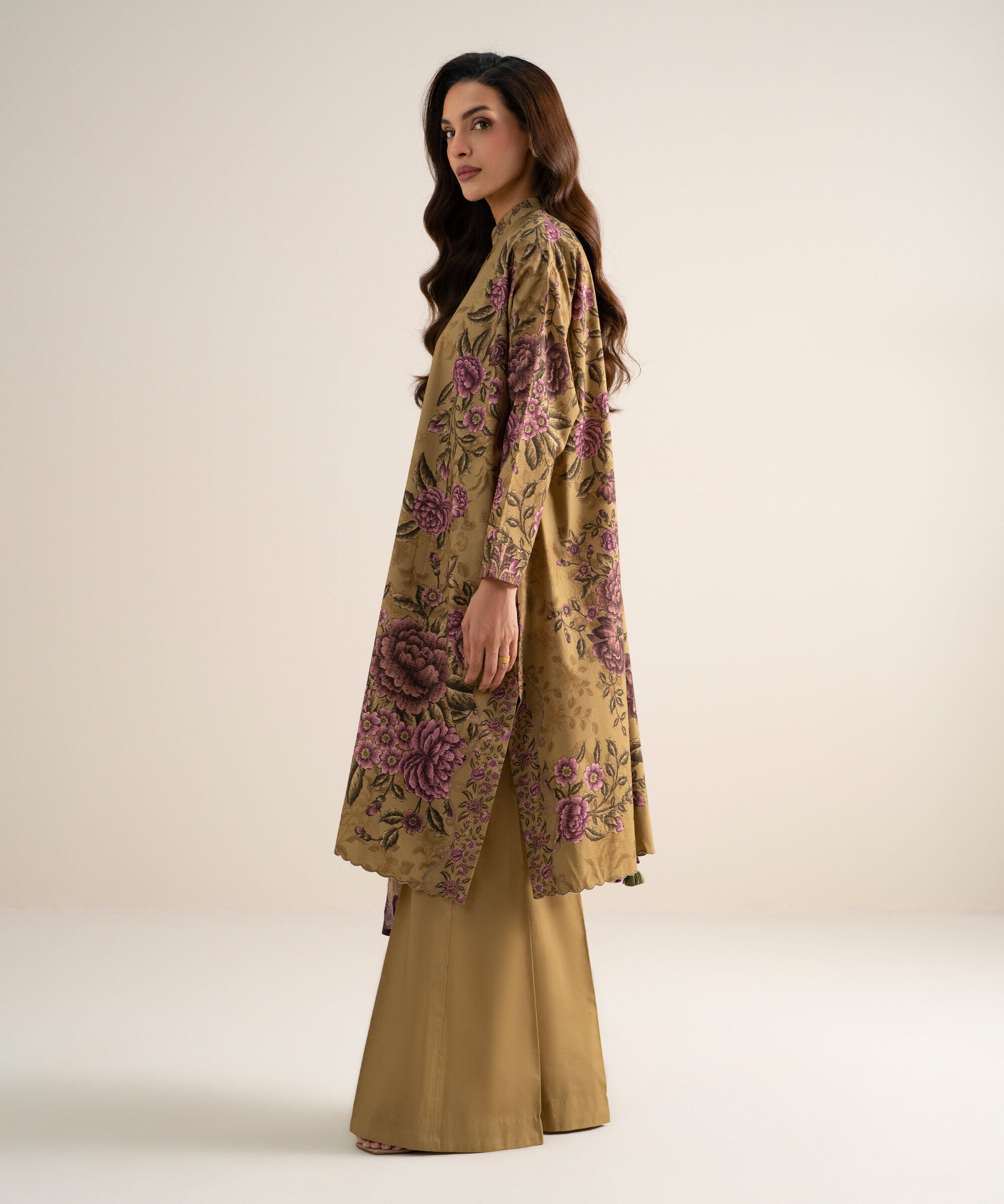 3 Piece - Printed Cotton Suit 3PDYS26V7110
