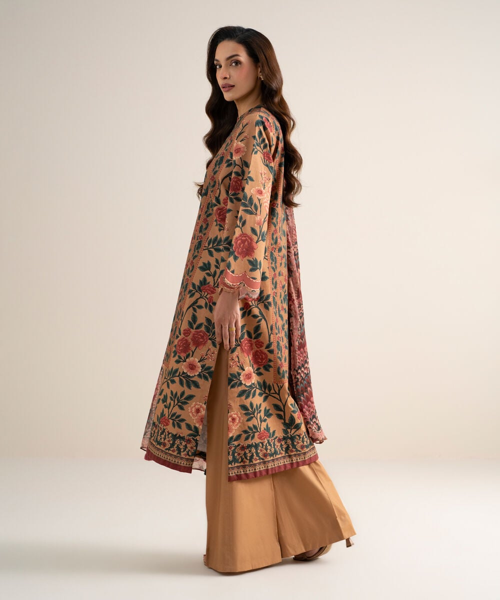 3 Piece - Printed Cotton Suit 3PDYS26V7111