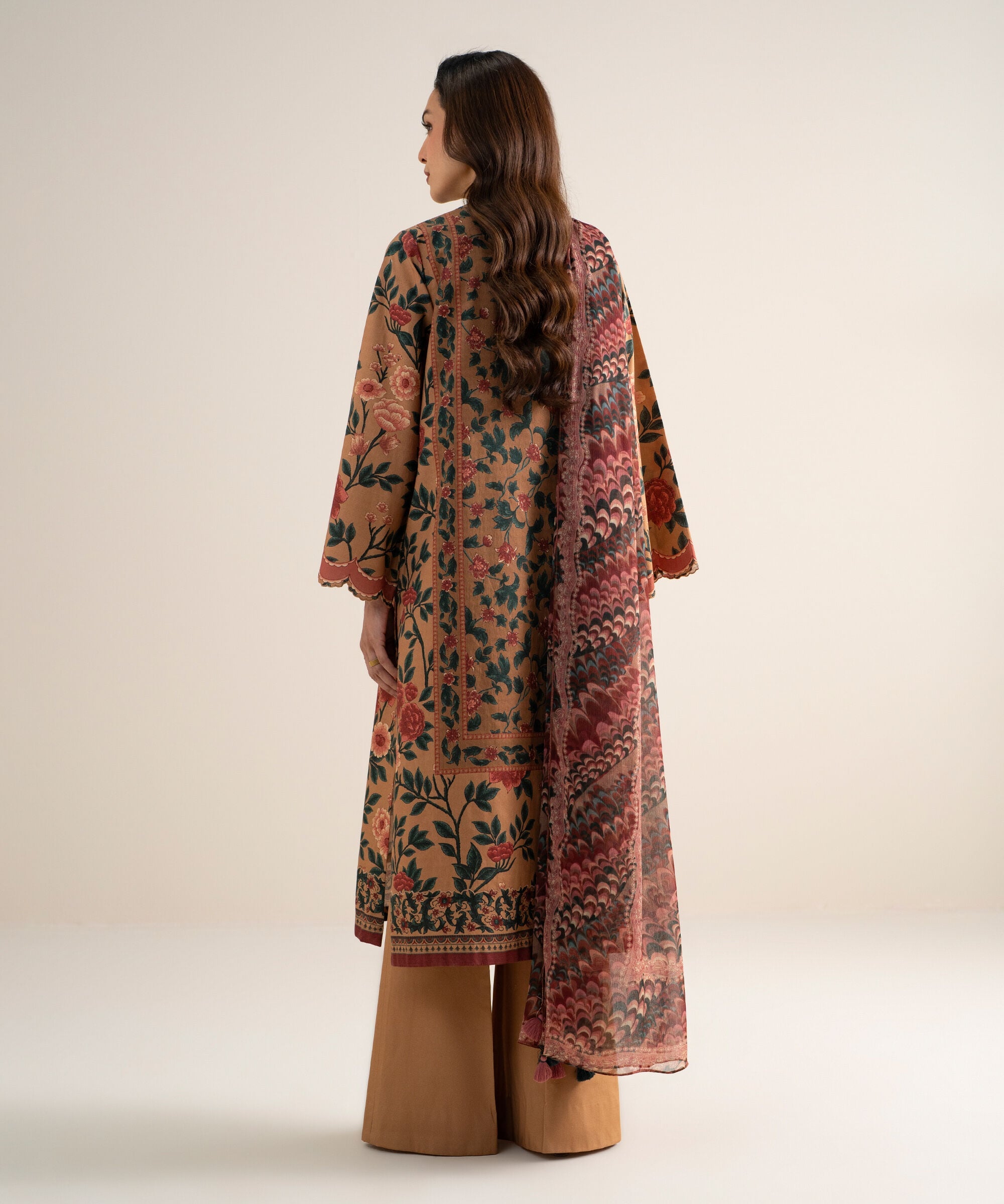 3 Piece - Printed Cotton Suit 3PDYS26V7111