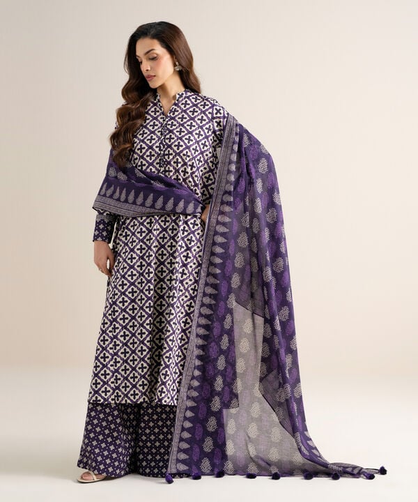 3 Piece - Printed Lawn Suit