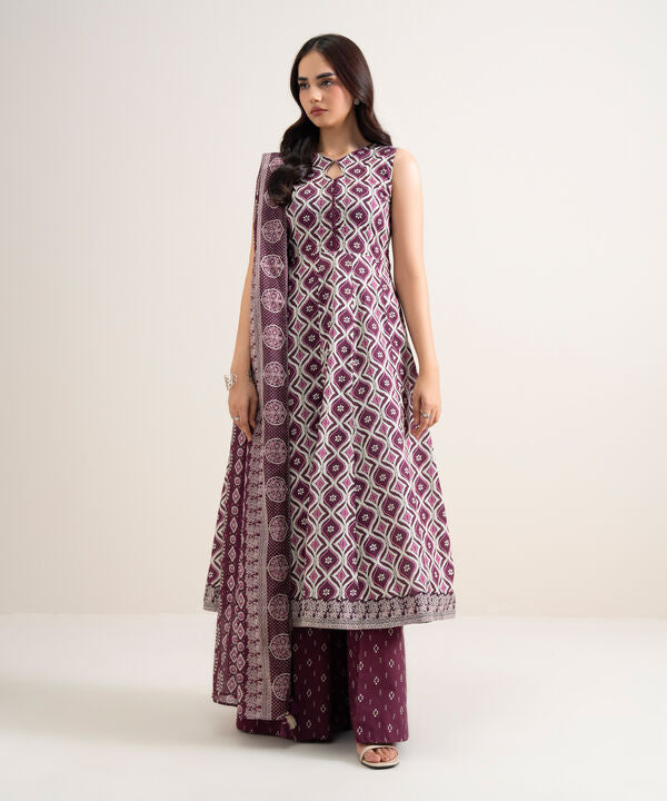 3 Piece - Printed Lawn Suit