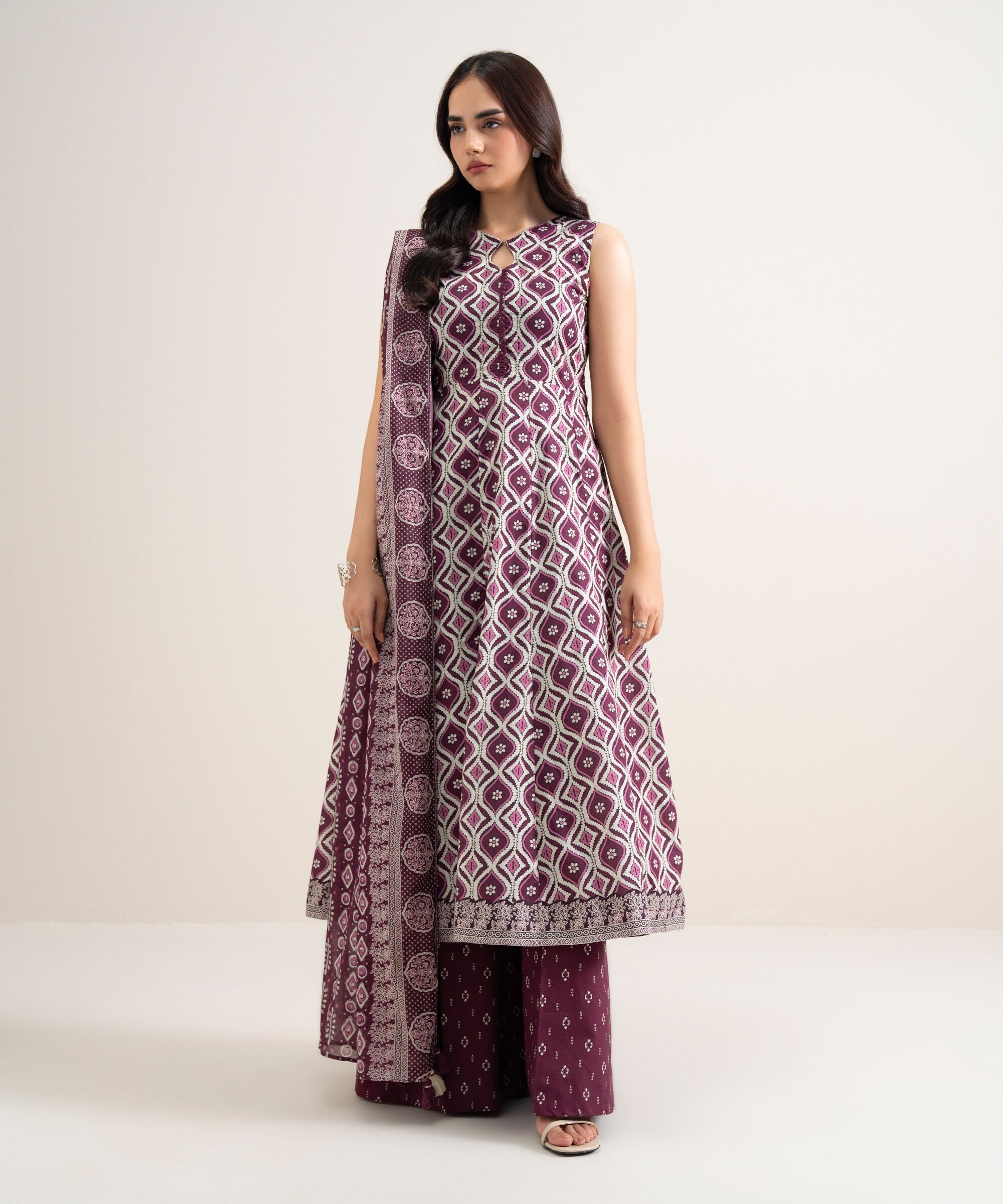 3 Piece - Printed Lawn Suit 3PDYS26V7118