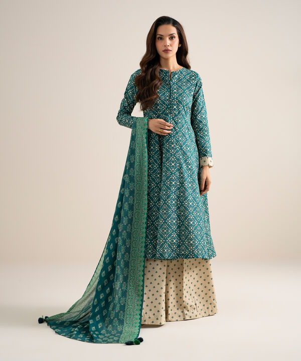 3 Piece - Printed Lawn Suit