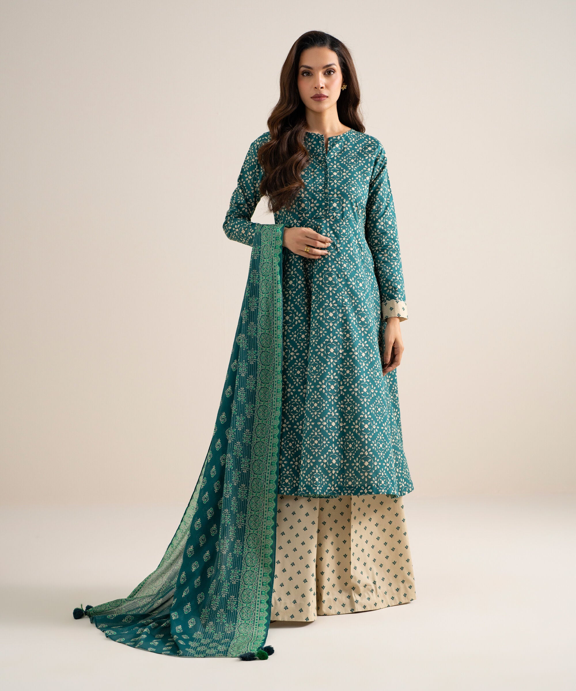 3 Piece - Printed Lawn Suit 3PDYS26V7119